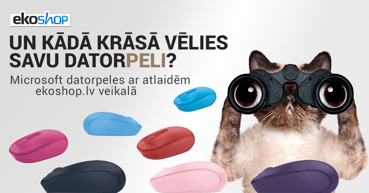 EKOSHOPLV's tweet image. Krāsainas datorpeles ar atlaidēm Ekoshop.lv veikalā! Izvēlies savējo!
goo.gl/kGg1kb

#Microsoft #Datorpele #Atlaides
