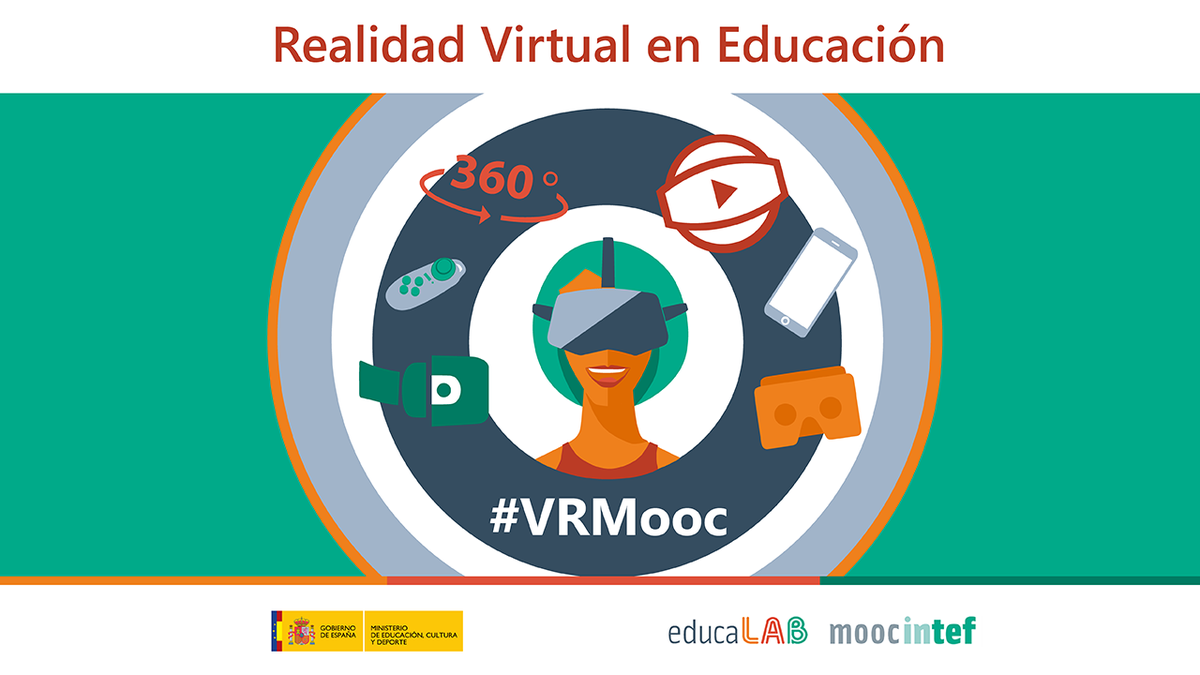 educaINTEF's tweet photo. ¿Quieres saber qué es la #Realidad Virtual y cómo usarla en #educación ? participa en #VRMoooc https://t.co/Joyo50CRdx https://t.co/YcINhD9AYx
