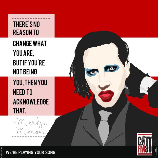 Its Marilyn Manson\s birthday today!
Happy birthday Manson!  