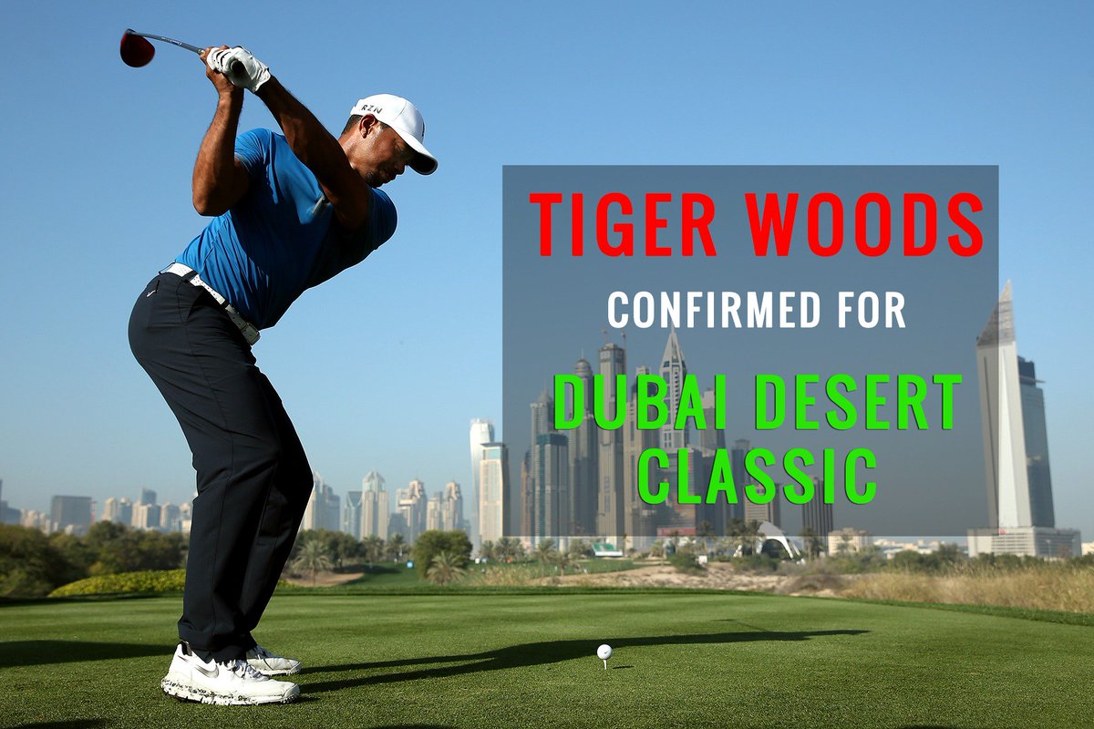 DubaiDCGolf's tweet photo. Tiger Woods Confirmed for Dubai Desert Classic! More info: https://t.co/JCs9MlWDeV @tigerwoods

#DDC2017 #Golf #Dubai https://t.co/lpH8fLwQen