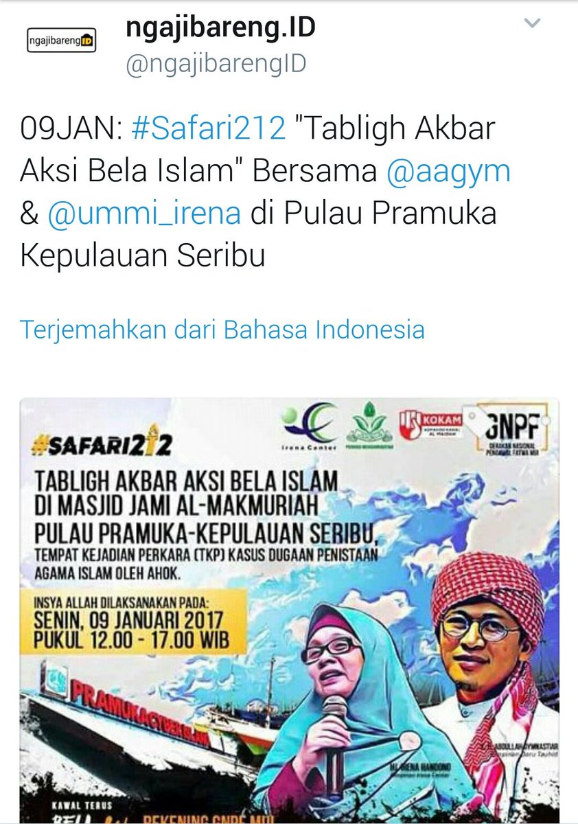 #AwasAgendaTerselubungGNPFMUI di Kepulauan Seribu 
"Kata warga kepulauan seribu"
Hati2 Pembalikan Fakta &amp; Intimidasi
m.detik.com/news/berita/33…