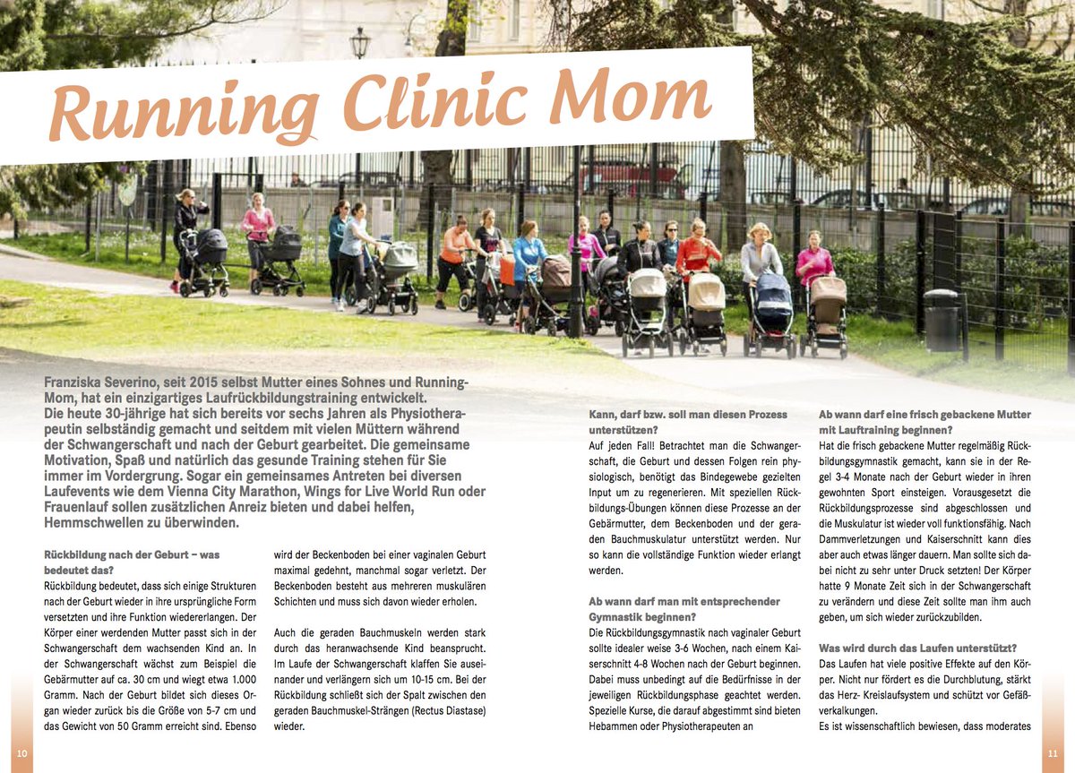 ClinicOffice's tweet photo. Running Clinic Mom- Interview über Rückbildung &amp; laufen nach der Geburt. Aus der Sicht einer Physiotherapeutin &amp; Mutter https://t.co/O2P2CZh3O7