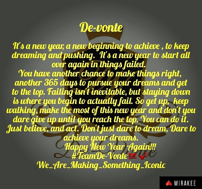 Devvonte's tweet image. What are your plans? Your goals? Your dreams? Don't just dare to dream, Dare to get up,  chase and achieve your dreams too.Be at the top !!!