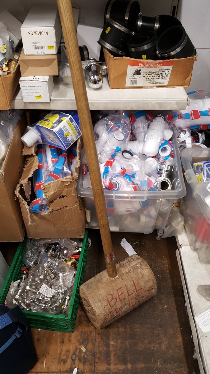 londonsymphony's tweet image. The Mahler 6 hammer in a hardware store. #filmingfun