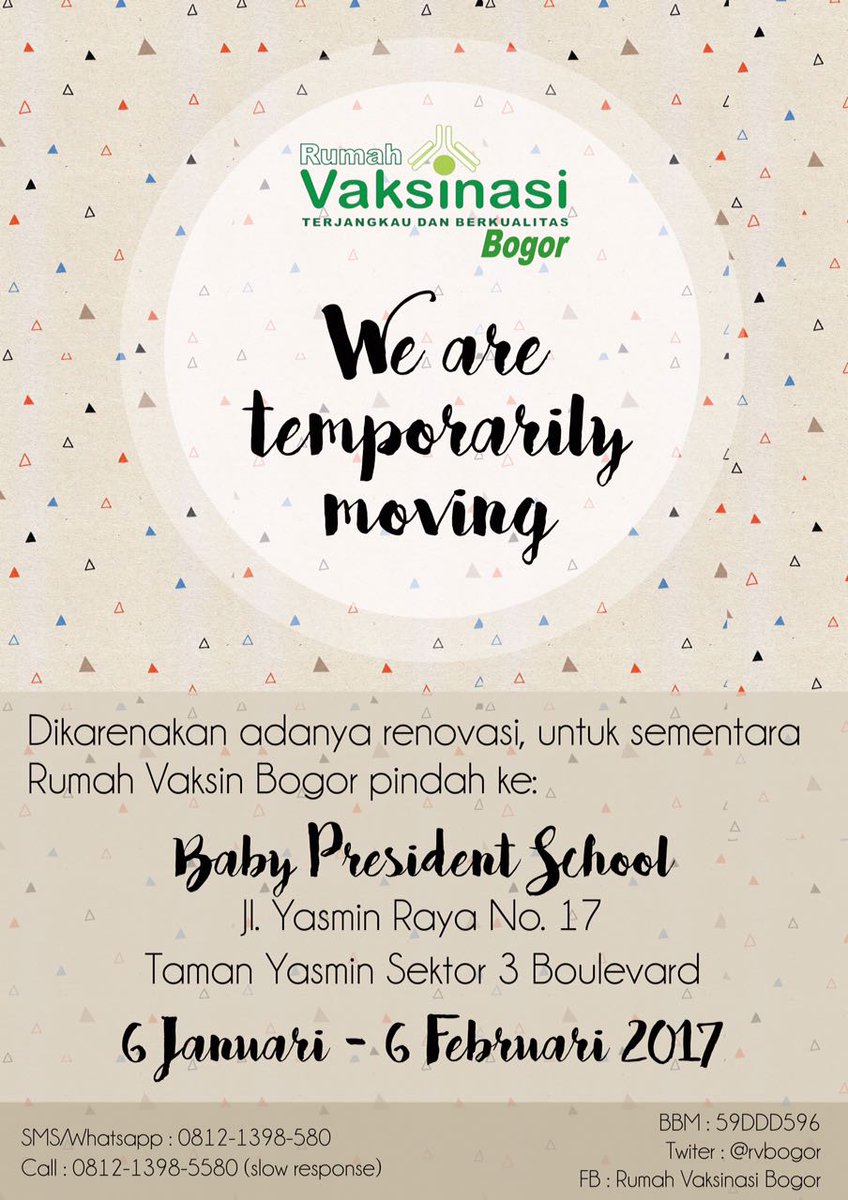 dikarenakan adanya renovasi, kami pindah sementara. tksh :) <a href="/dr_piprim/">Piprim B Yanuarso</a> <a href="/rumahvaksinasi/">RumahVaksinasiPusat</a>
