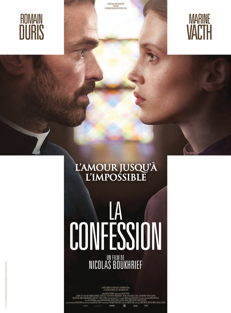 #EXCLU Découvrez l'Affiche de #LACONFESSION avec #MarineVacth &amp; #RomainDuris
Pour <a href="/LePoint/">Le Point</a> "Un film touché par la Grâce"
Au Cinéma le 8 Mars