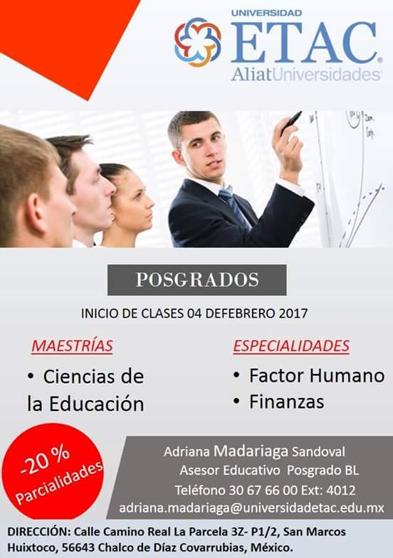 ETAC_Chalco's tweet image. ¿Sabías que al obtener un posgrado tus ingresos pueden incrementar al doble? 
¡No lo pienses más! iniciamos el 04 de febrero.