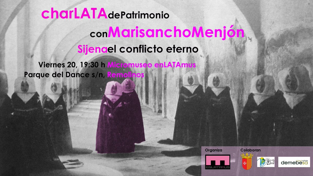 El próximo viernes 20 a las 19:30 hablaremos con <a href="/inde/">Mari Menjón</a> sobre #Sijena en nuestra primera #charlata del año. En #Remolinos nada menos!!