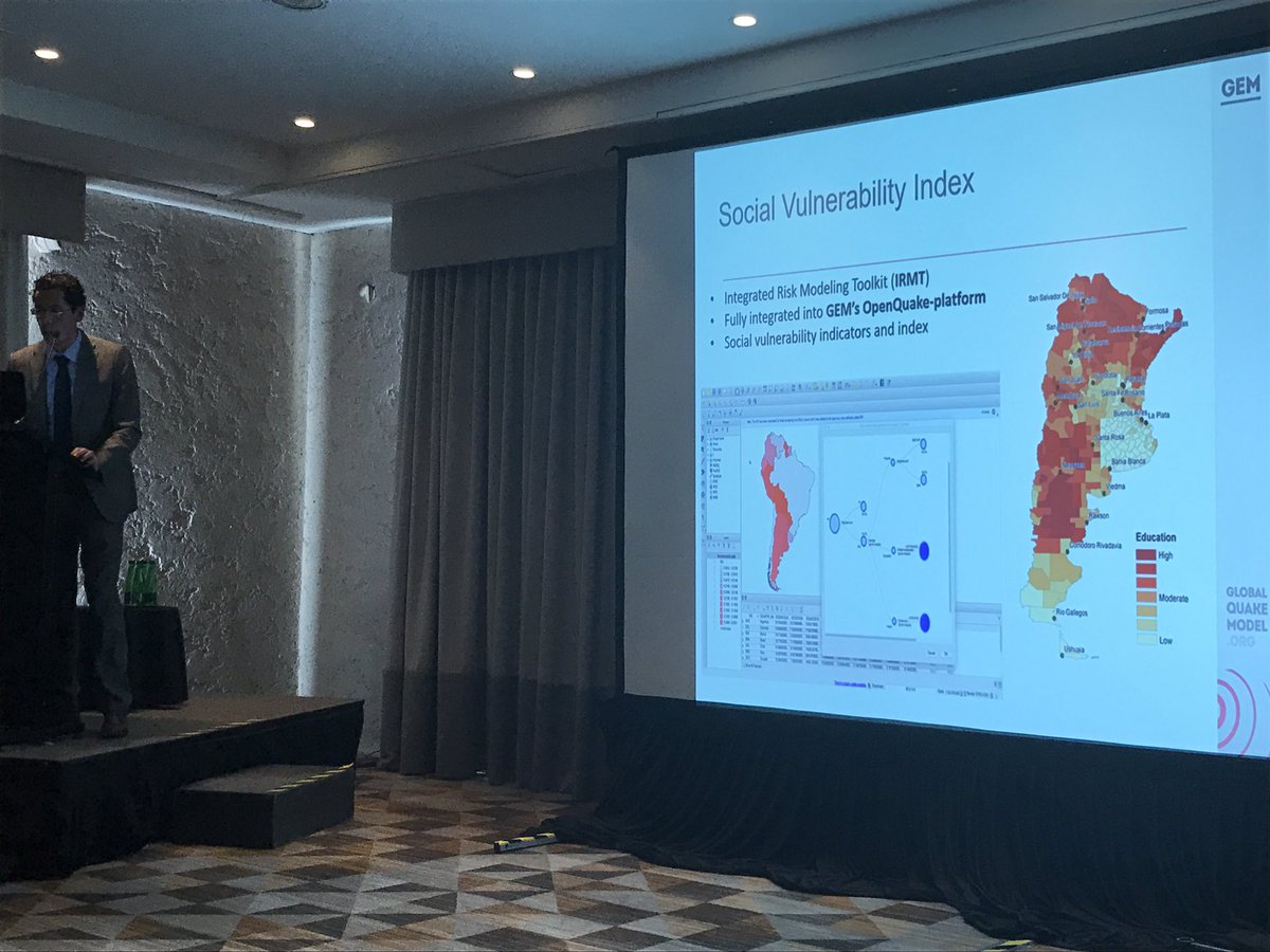 gem_risk's tweet photo. Towards #ResilientCities! Estimation of social vulnerability under #seismic #risk in #SouthAmerica @gem_risk #16wcee https://t.co/vSJbmFygLq