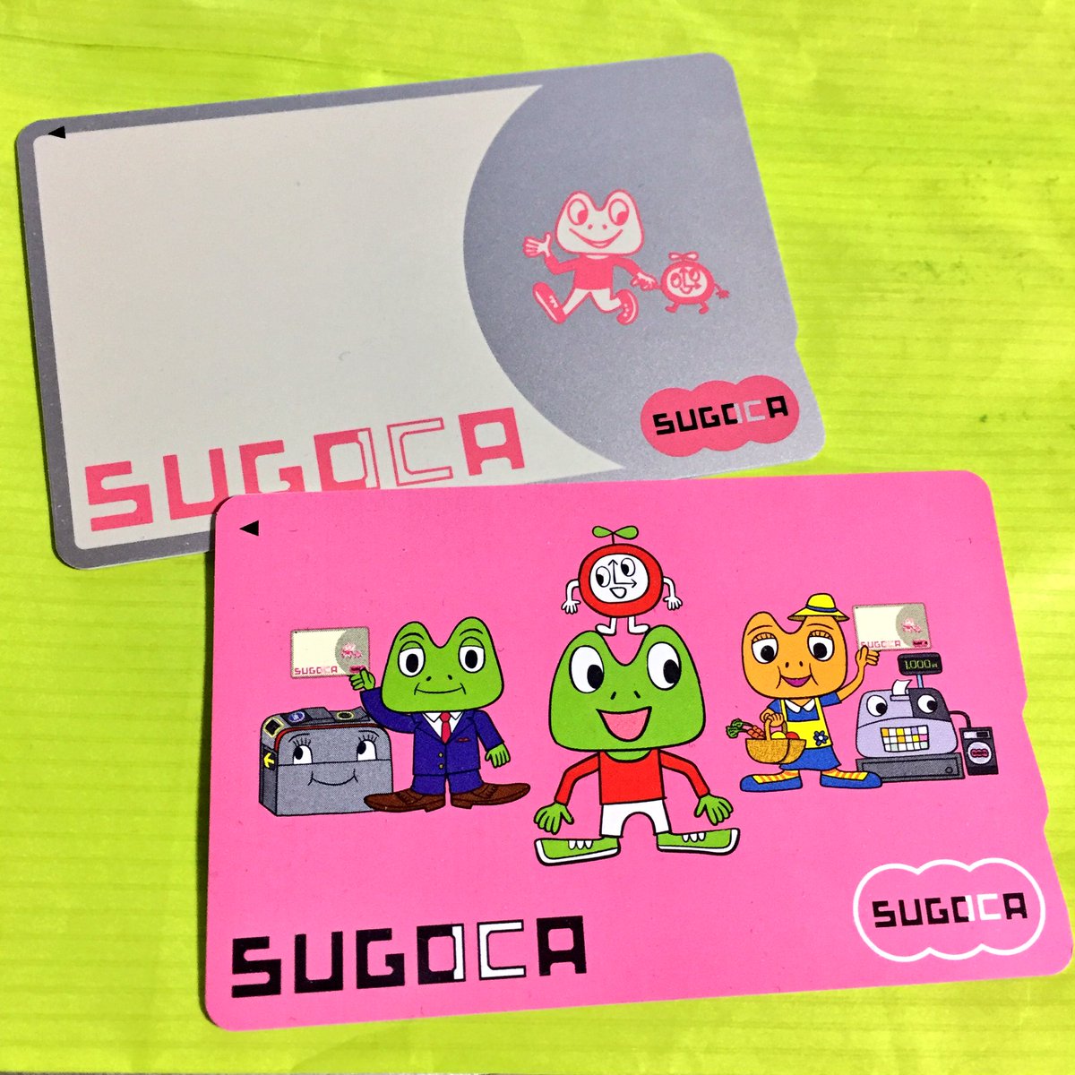 カエルくん】JR九州ICカード「SUGOCA」のイメージキャラクター。電車