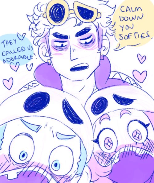 Sorry I've been so inactive ! Here's a doodle I made in response to an ask I got on tumblr a while ago 