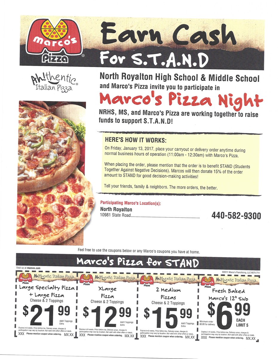 healthyNR's tweet photo. Support @NoRo_STAND and get some #lunch or #dinner!  #pizza @NoRoCounseling @NoRoNation @NOROguy @RoyaltonSchools #everyonelovespizza https://t.co/zt6bX5ViO7