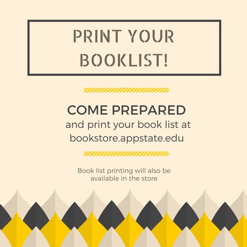 AppCampusStore's tweet photo. Save some time and skip a line! #bookrush #appstate https://t.co/OS5PyhSd9Q