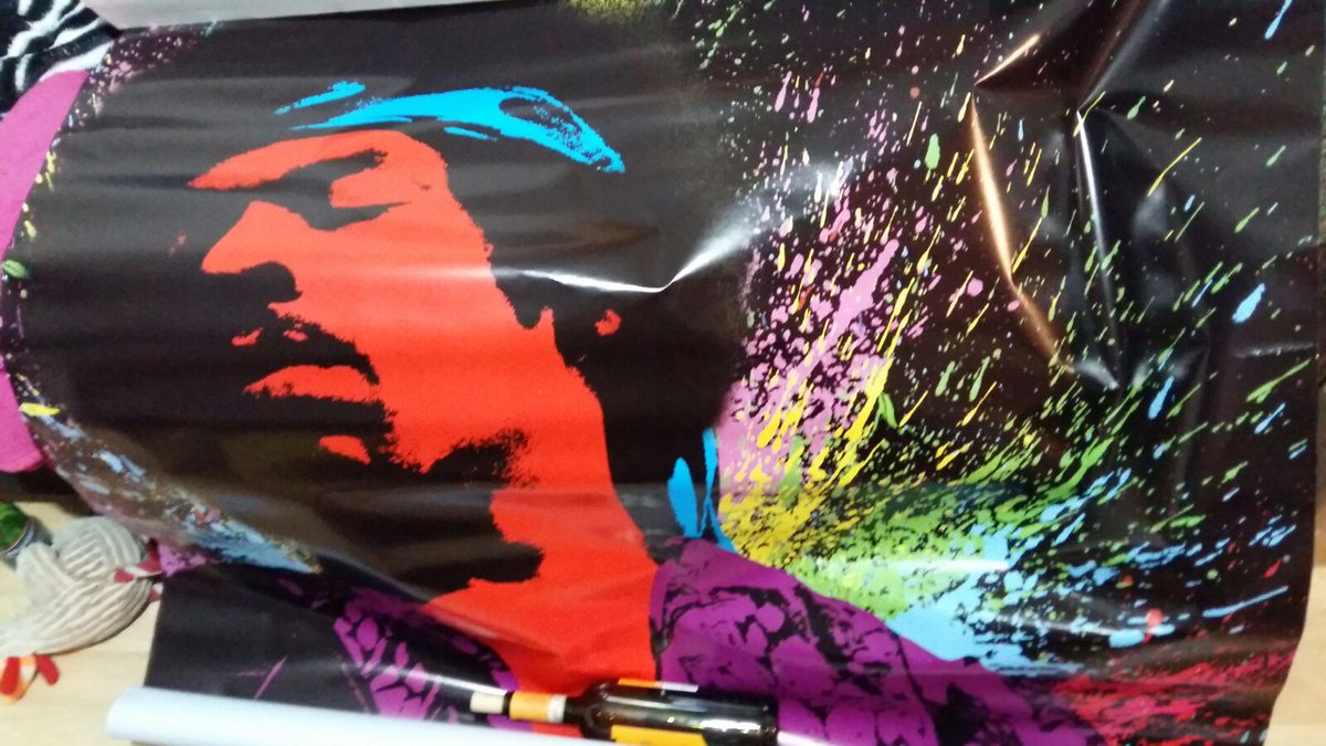MandyFortune's tweet image. My jimi hendrix mural for my wall in my boho snug ....fits one wall excately ....#massivechanges #houselikeiwant #dreams