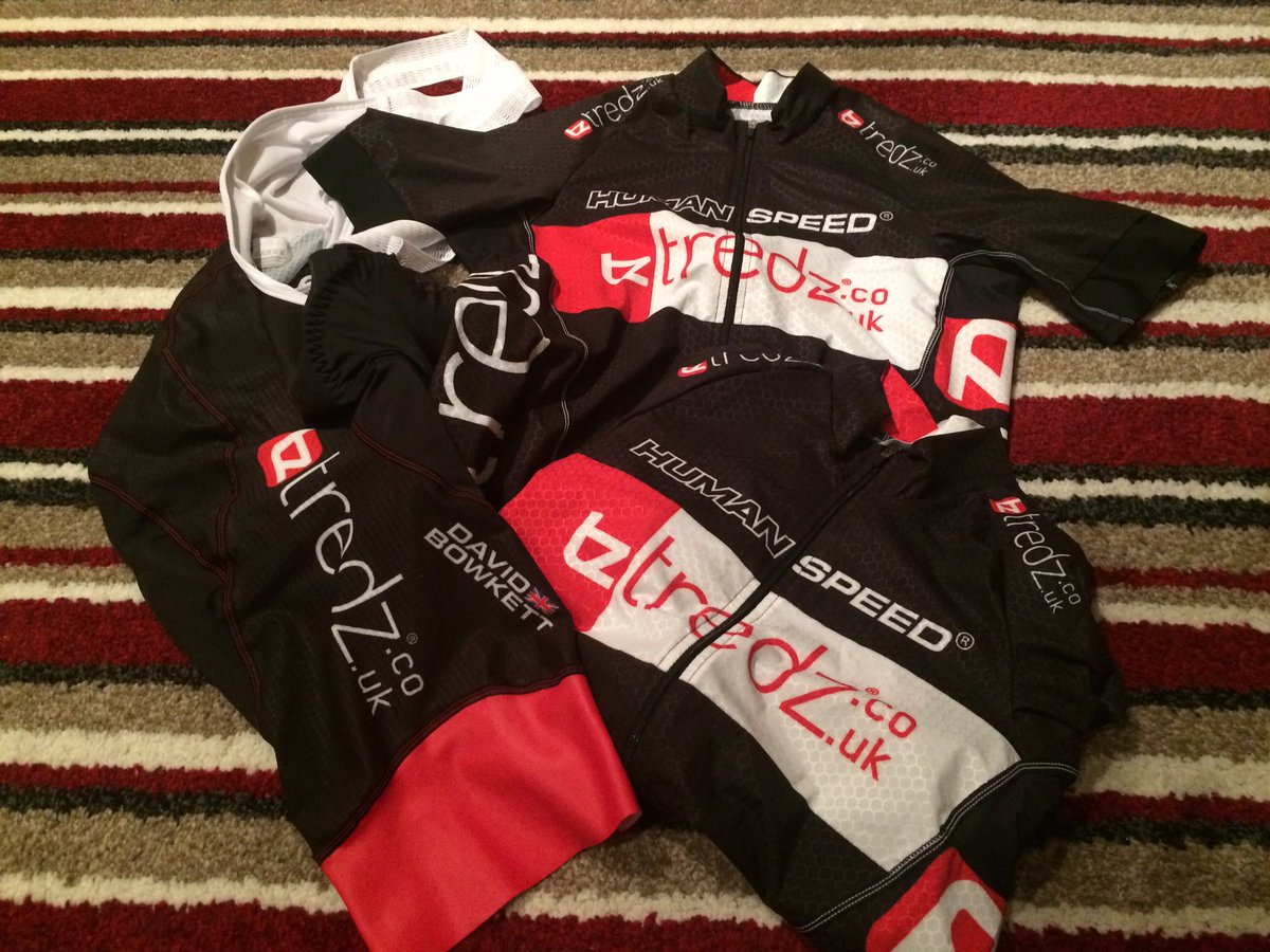 dai_bowkett's tweet photo. Some of the delivery of this year's @TredzBikes race kit, custom made by @humanspeeduk - looking good! https://t.co/g1L4iX7ao6