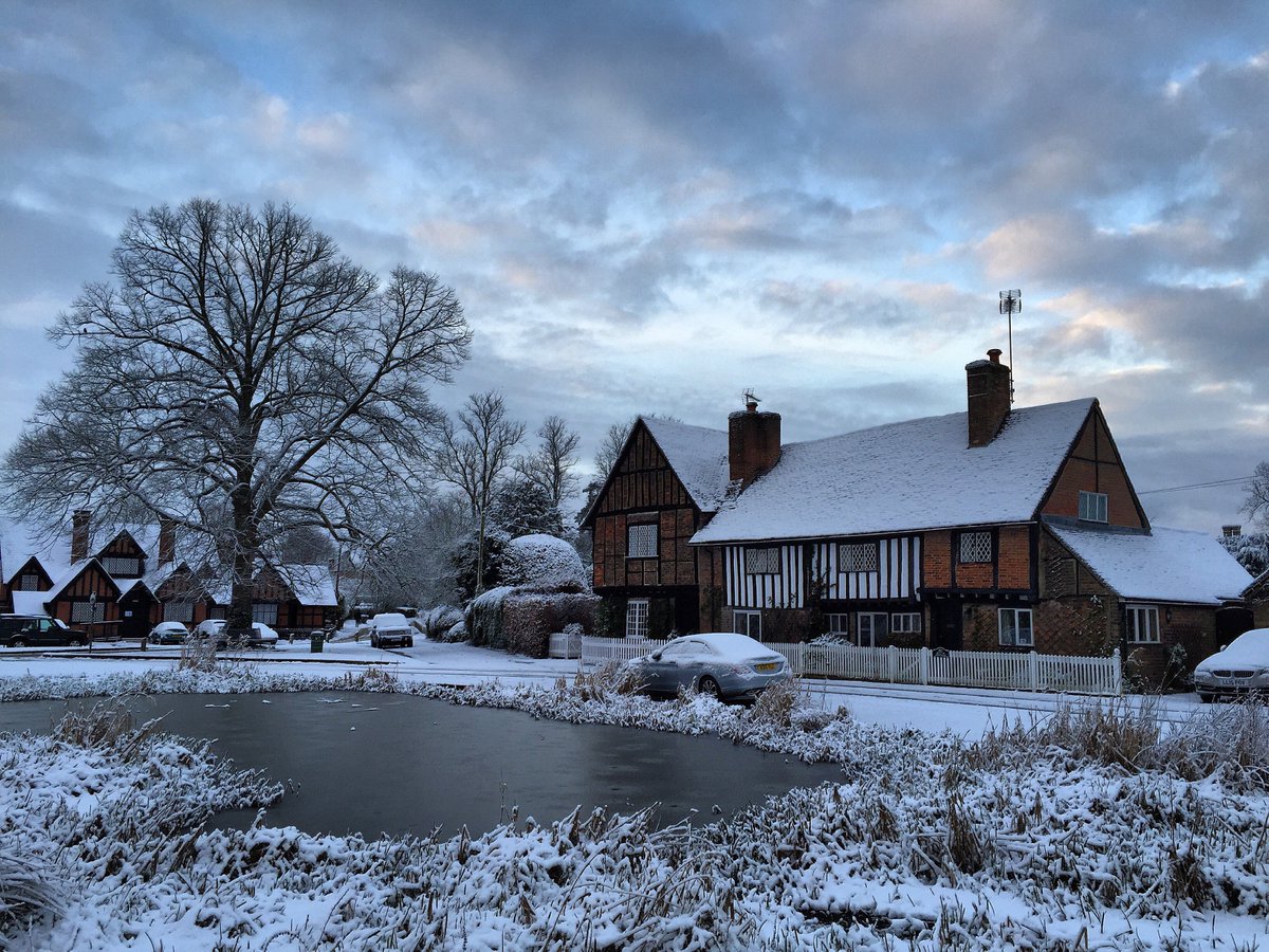 The white stuff. 
In the #Chilterns