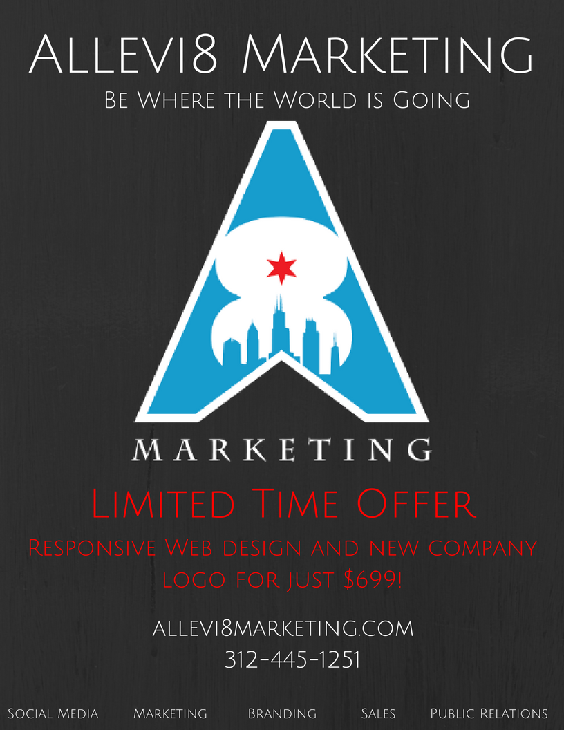 Allevi8_Mktg's tweet image. ALERT: #Logo and #WebDesign special. Contact us for a free consultation. allevi8marketing.com