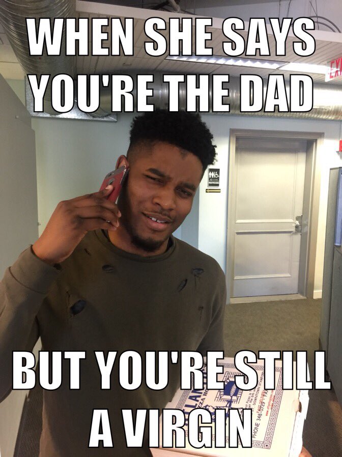 CelenaSanchez's tweet photo. First day of my internship and we were assigned to make memes #maury #nbcuintern https://t.co/se7bPRzjNI