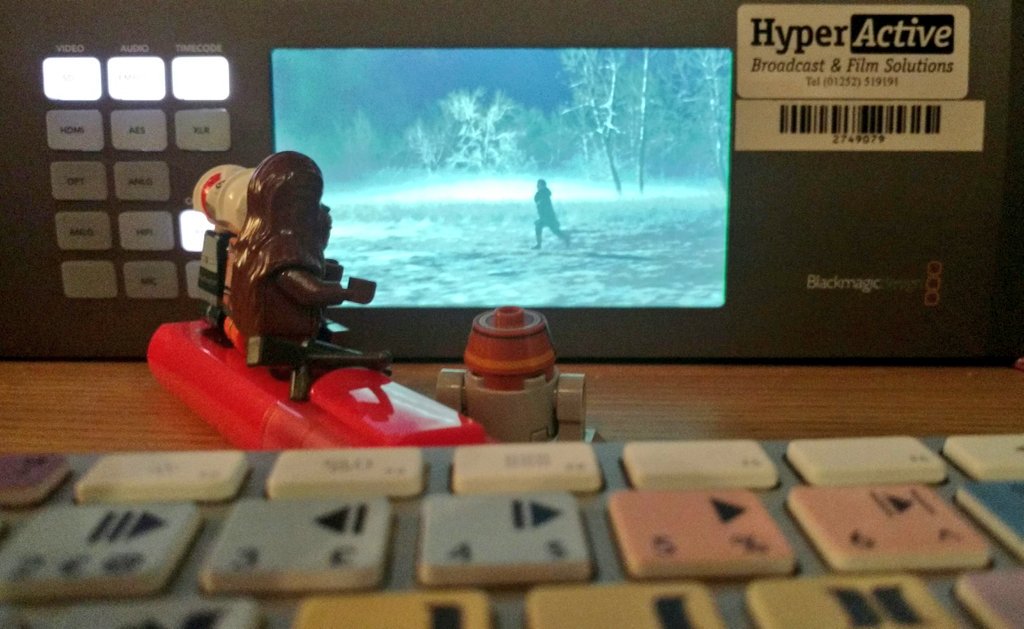 editdotninja's tweet photo. Film night at Chewie's, and he's showing off his new bigscreen #avid #Blackmagicdesign DNx10. I think the boys are impressed ... https://t.co/ouY8JBjAw8