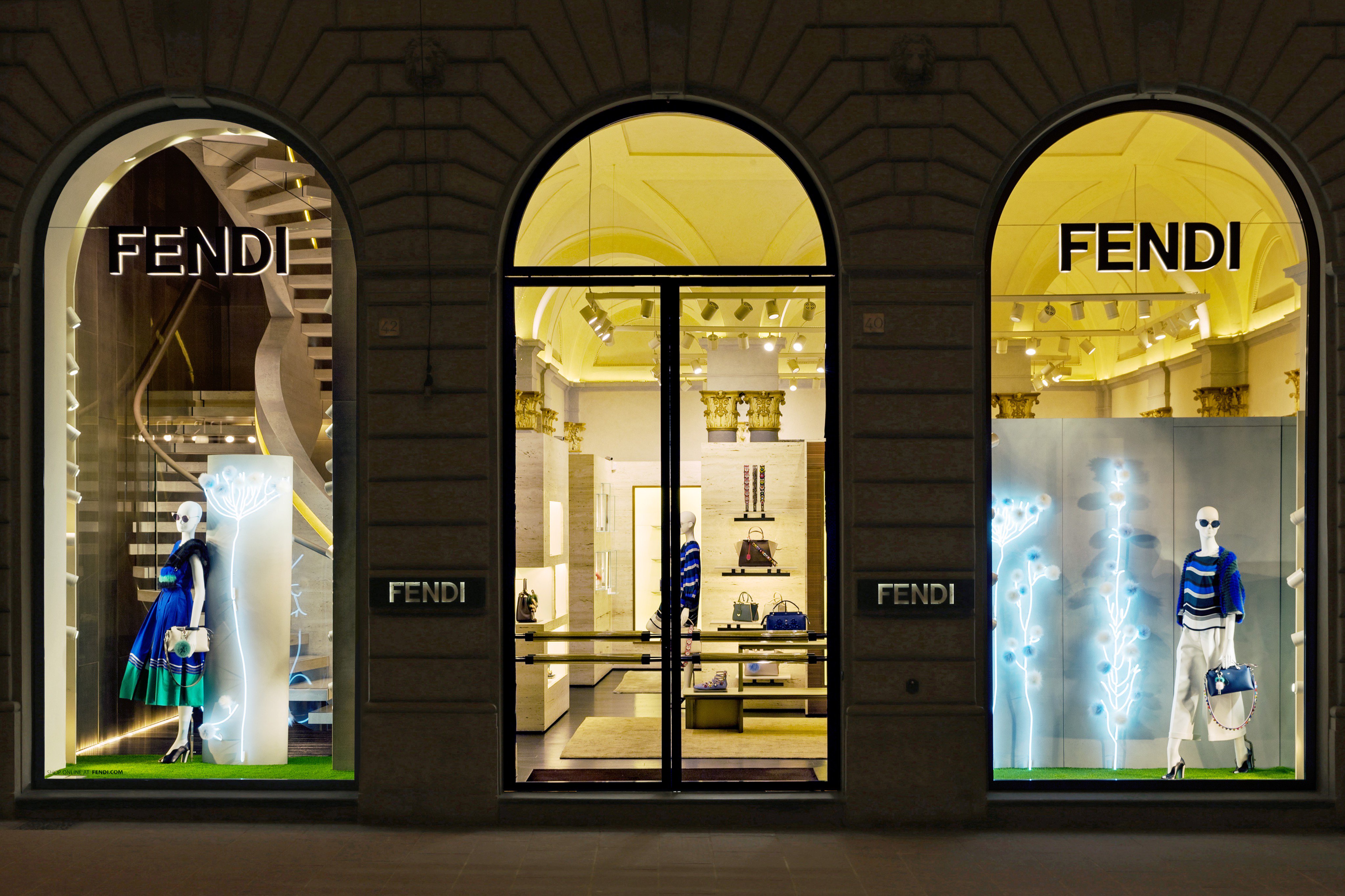 FENDI boutique in Florence Stock Illustration by