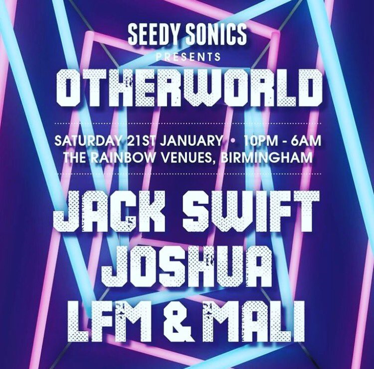 Next <a href="/SeedySonics/">Seedy Sonics</a> event looks sick 😷 👀

Tickets going fast - seedysonics.com