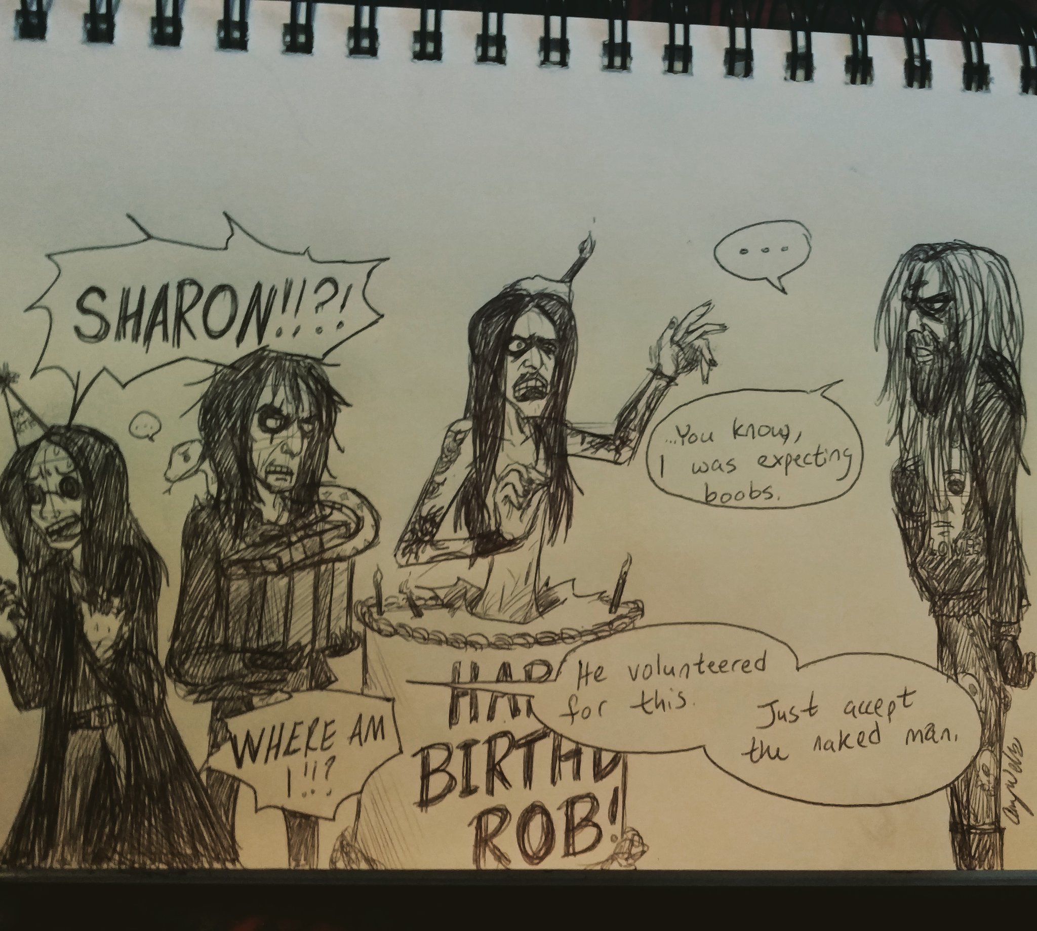  Happy Birthday, Mr. Rob Zombie!! Here\s a doodle! 