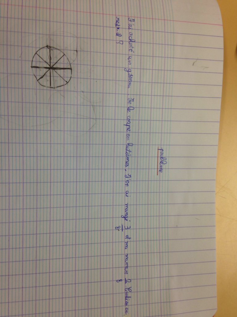 cecmlachapelle's tweet photo. Bonjour! Je vous envoi mon problème bonne chance à vous #FractionCM @CM1_Brel @cm1aLFSF Sabri https://t.co/rwxuZNxSvE