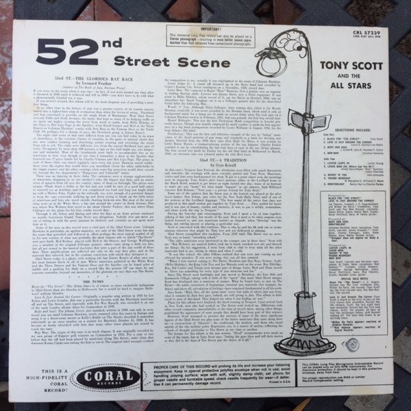 karyobin014's tweet image. #TonyScott All-Stars–52nd St. Scene   Coral(US)–CRL 57239  1958
youtube.com/watch?v=eKZNZb… #Jazz
#RedRodney #ColemanHawkins #TommyFlanagan etc