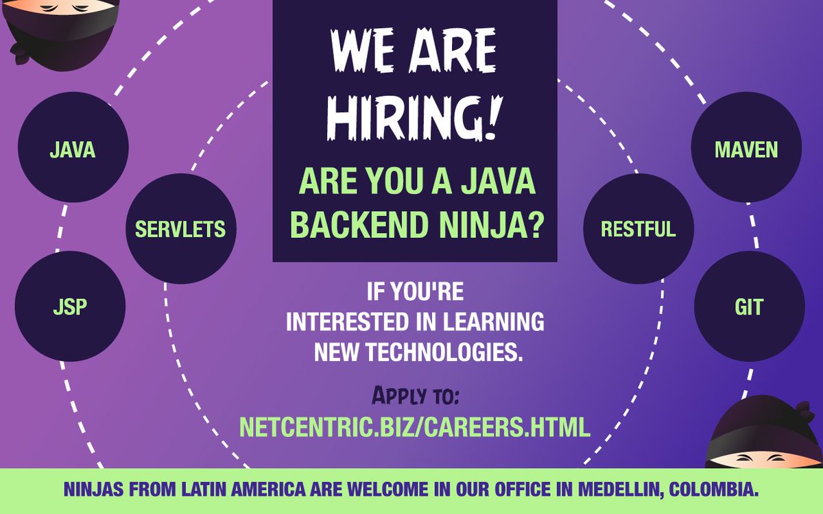 nc_uribe's tweet photo. @NetcentricHQ #Backend #softwaredevelopment #Java #MAVEN #JavaEE #technology #Medellin https://t.co/UndTdAJOXC