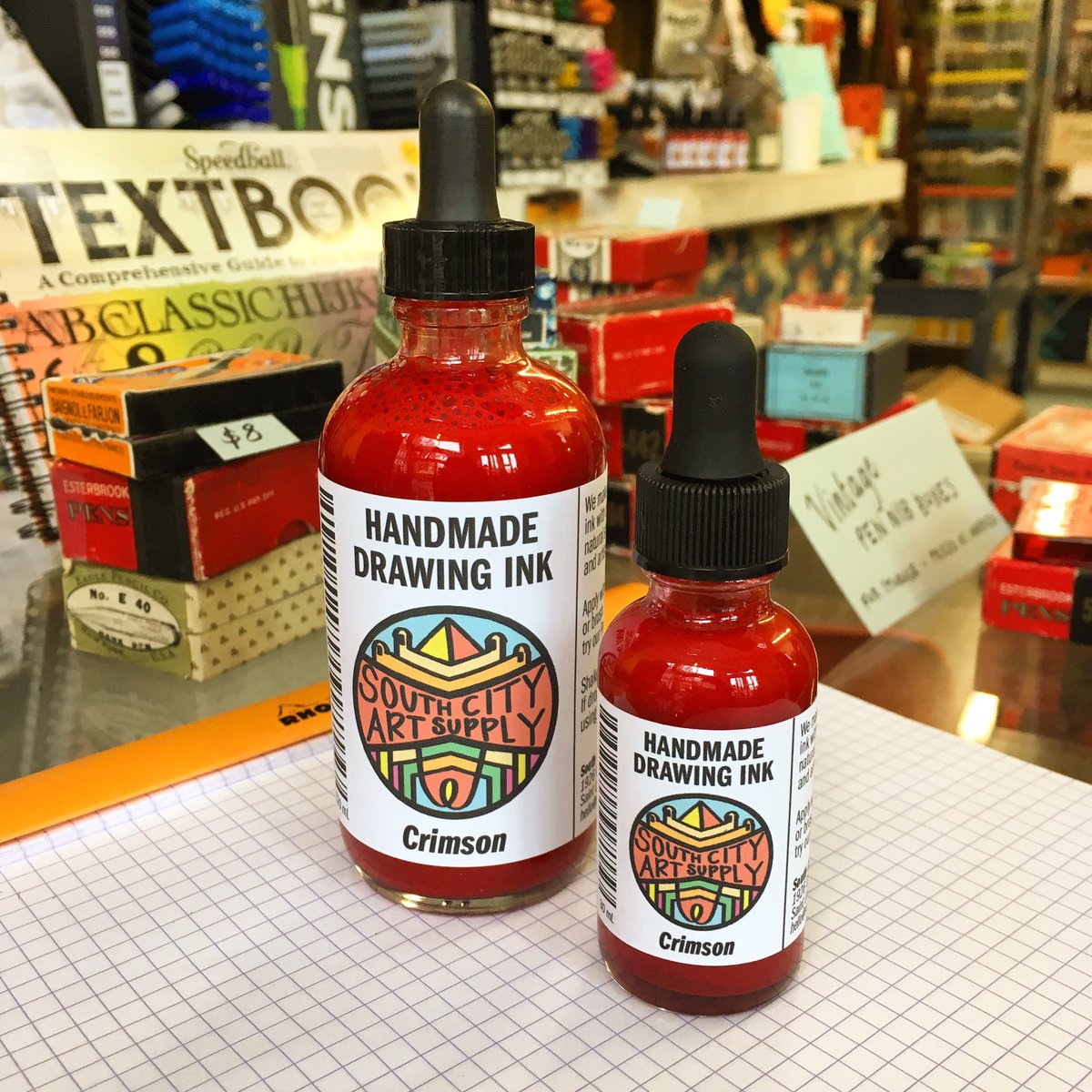 New labels &amp; a new color for our homemade ink!!