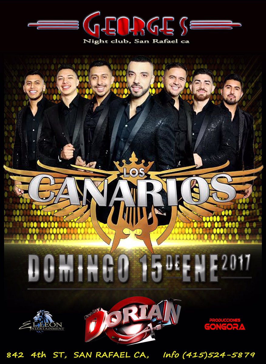 Pattymarycdm's tweet photo. Este Domingo @canariosdm1 se presentan en #GeorgesNightClub de San Rafael,Ca.
#DameUnBeso 💋 #SeQuePiensasEnMiÁlbum #CanariosDM https://t.co/0Oc8lpeCiL
