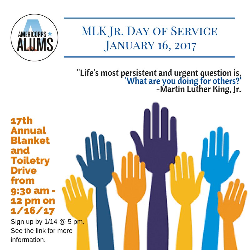 ACAlumsDC's tweet photo. Looking for a service event for MLK Jr Day of Service this Monday, 1/16? Join our group! https://t.co/vik2B35Efm https://t.co/0vgzICINx2