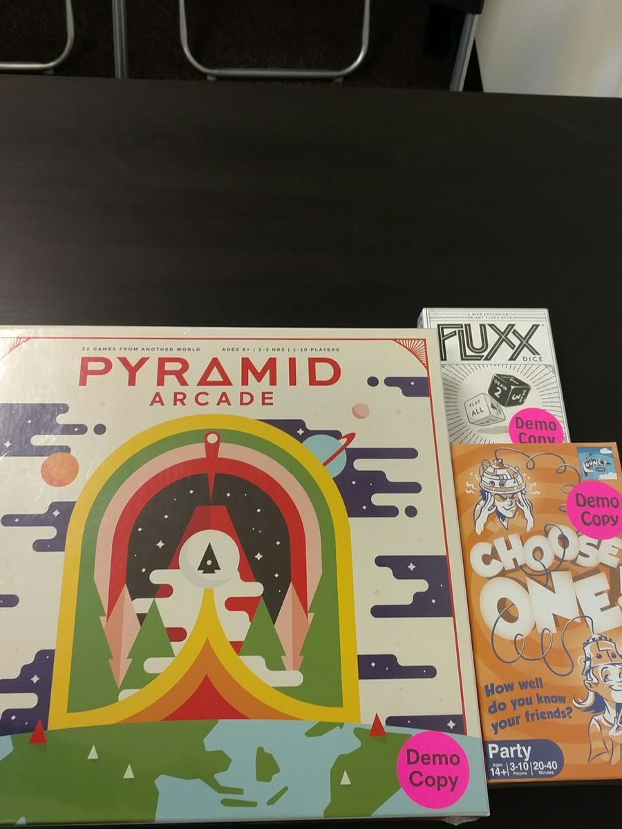 QCBfun's tweet photo. Just got some great new demo games in from Looney Labs!  Who's ready to try them out with me this weekend? #QCBfun #comeandplay #LooneyLabs https://t.co/X0HqZWyzoS