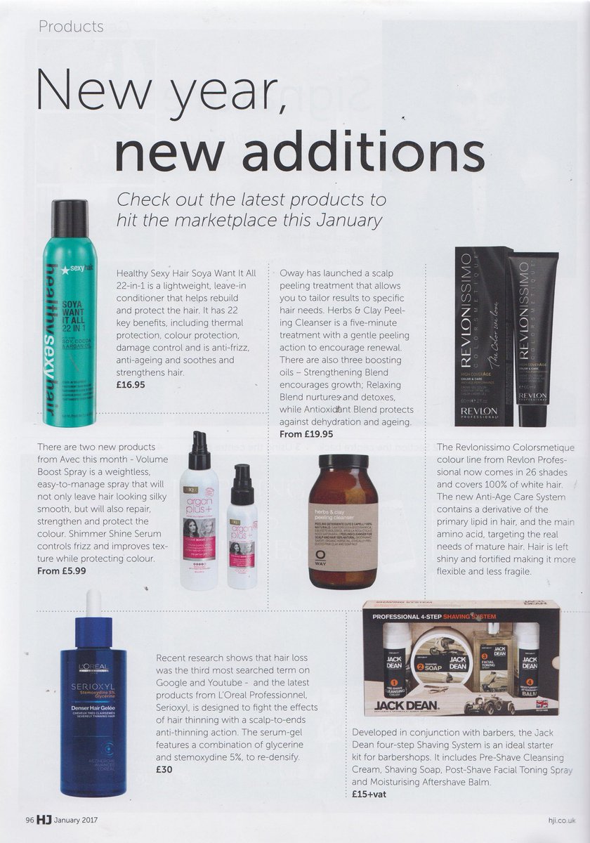 CatalystPR_'s tweet photo. Did anyone see Healthy Sexy Hair in the January issue of @hji Hairdressers Journal 💙 #newyearnewadditions #SexyHair #tradecoverage https://t.co/skmy2qT5Qo