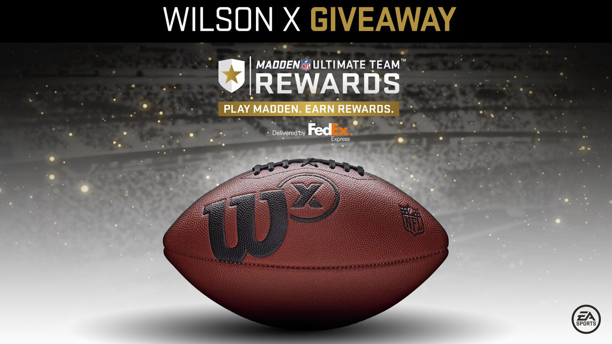 EASPORTS_MUT's tweet photo. We have ONE more WILSON X to giveaway! RETWEET and LIKE for a chance to win the world's smartest football! Bluetooth enabled. #Wilson https://t.co/fivse3449R