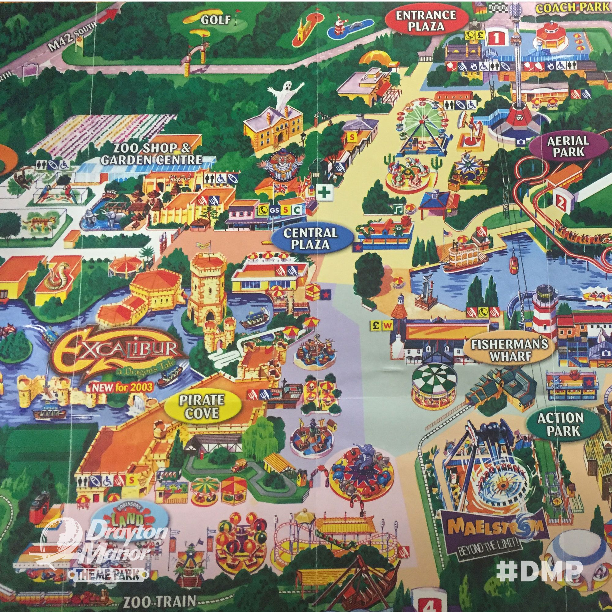 Drayton Manor Park Map Drayton Manor On Twitter: "#Tbt To Our Park Map From 2003. Who Can Name The  Rides We Still Have Today? #Throwback Https://T.co/N21Usxv1Cp" / Twitter