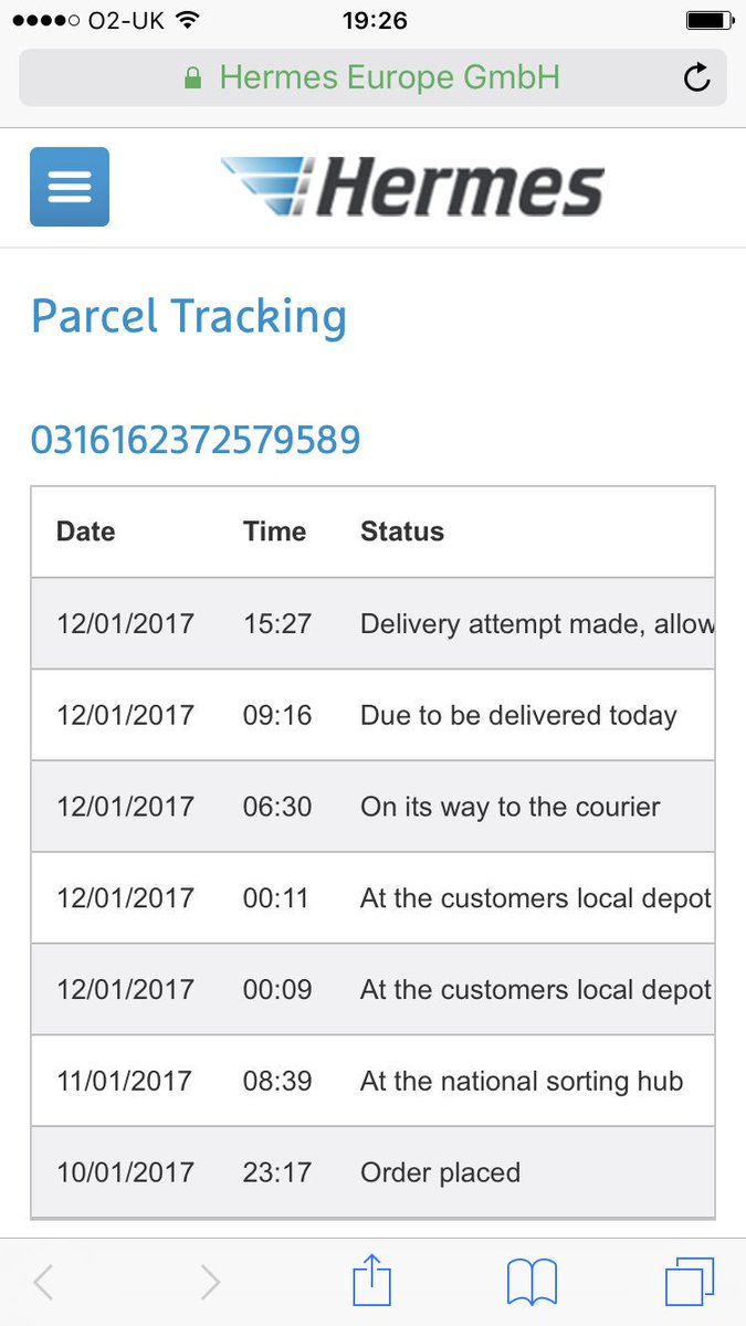 naushy22's tweet photo. @myhermes My office is open 7am-8pm with a constant open reception. Do not lie, I expect my package delivered tomorrow! https://t.co/z7YLlezsA8