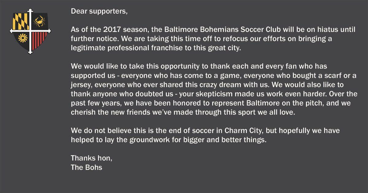Club statement regarding the future: