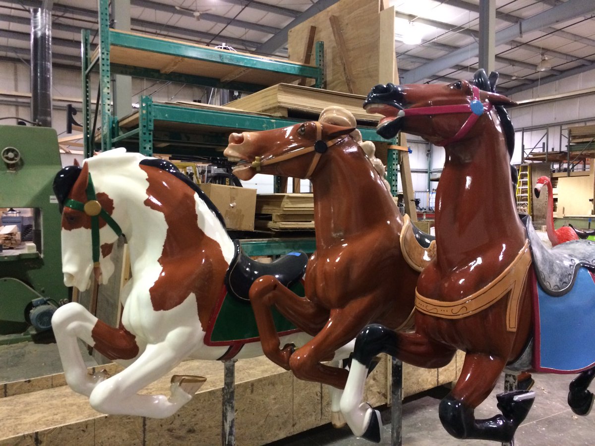 Carousel_Works's tweet image. We have visitors from the #EuclidBeach Grand Carousel! @EuclidBeachBoys @CarouselGeorge @CLEcarousel