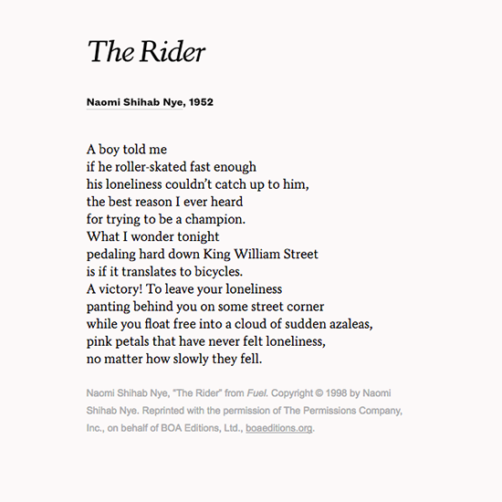 POETSorg's tweet photo. "the best reason I ever heard
for trying to be a champion"
—Naomi Shihab Nye
https://t.co/jZfjtrqj7G https://t.co/7TKiZaf4Rz