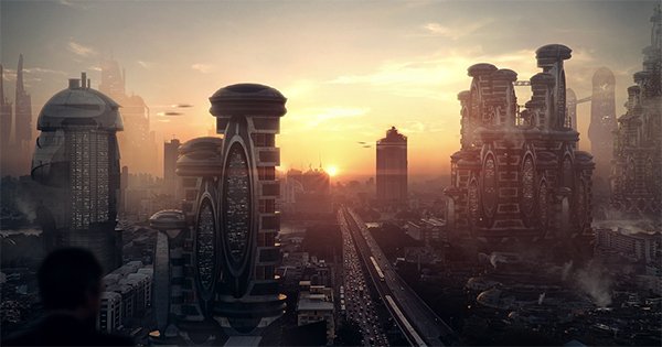 3dtotal's tweet photo. 'Cityscape' By Michael Johnson #photoshop #mattepainting #City #Future #Cityscape #sunset #3dtotal https://t.co/xSzFfX0PNH https://t.co/DEM5nQOnak