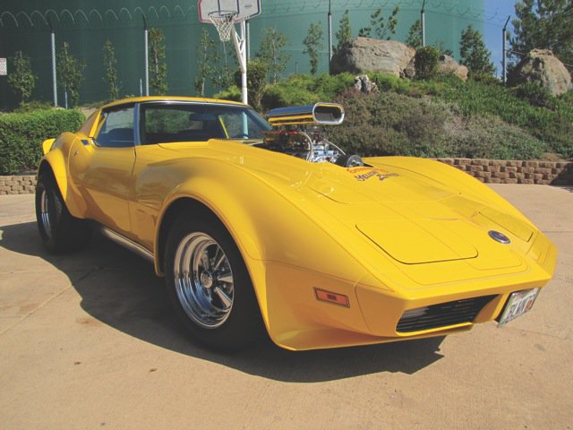 #Mecum My Dad Curtis Boyer's Vette, purchased new 1973,
383 Stroker, 671 Blower w/2 fours, Richmond 5-speed,flared fenders, Cragar SS