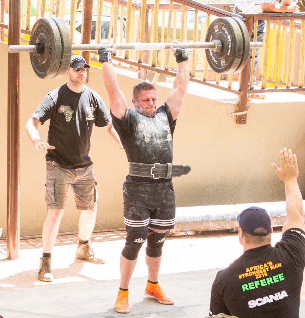 Blake_Strongman's tweet photo. #strongman #strongmancoorparation #dailymotivation #mydream #southafrican #Representing #RSA #WorldsStrongestMan #Arnoldclassic #USA #Ohio https://t.co/BiiOZzhqTK