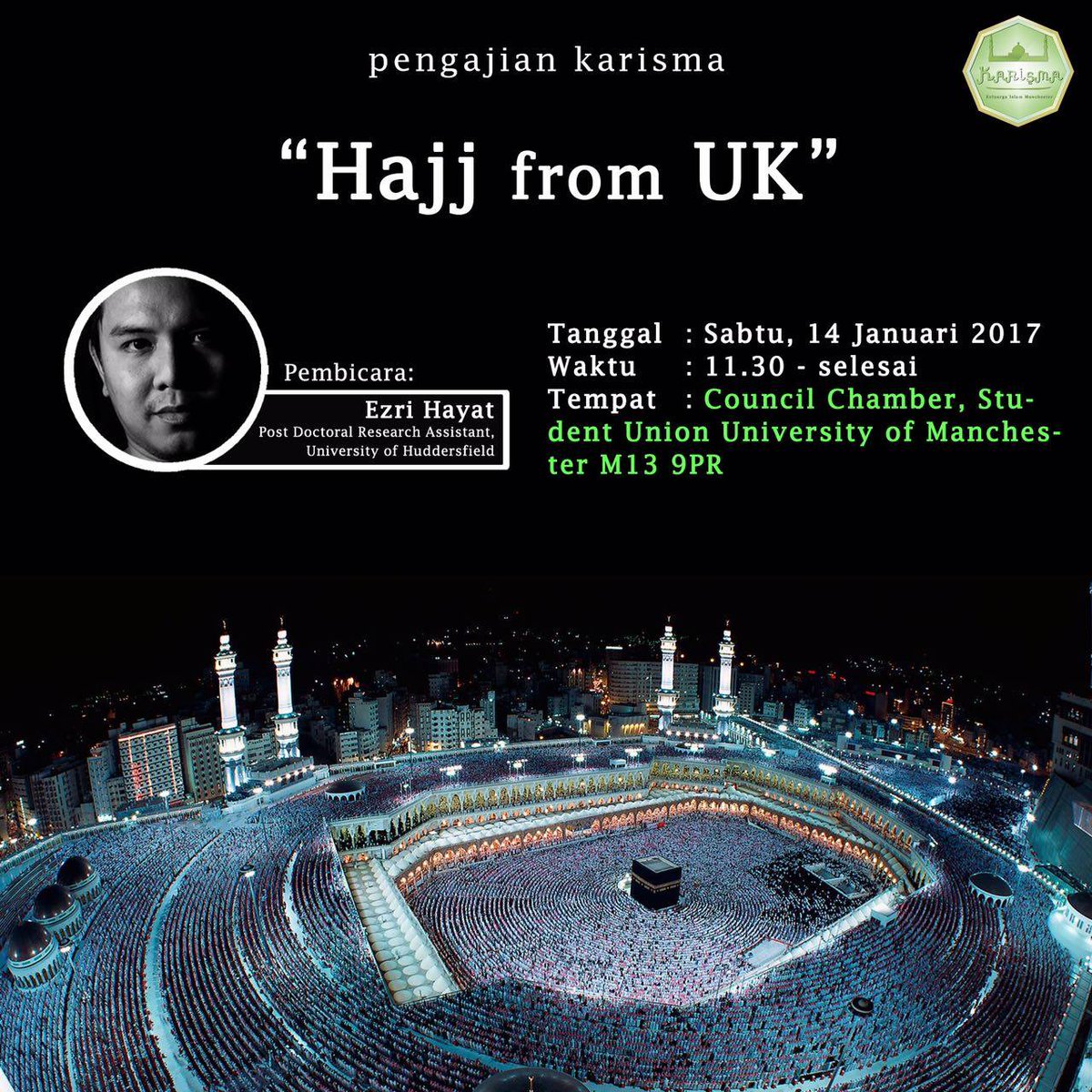 pcinuuk's tweet photo. Pengajian Karisma Manchester "Hajj from UK"
Insya Allah akan ada livestreaming melalui link berikut: https://t.co/Ryvi4Qa8Cj https://t.co/hQnHWdwVOx