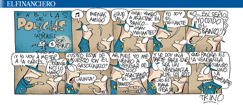 ElFinanciero_Mx's tweet photo. #MonerosFinancieros: Fábulas de policías y ladrones, de @trinomonero https://t.co/y6Ey2raQtu https://t.co/WPQzIbiPjX