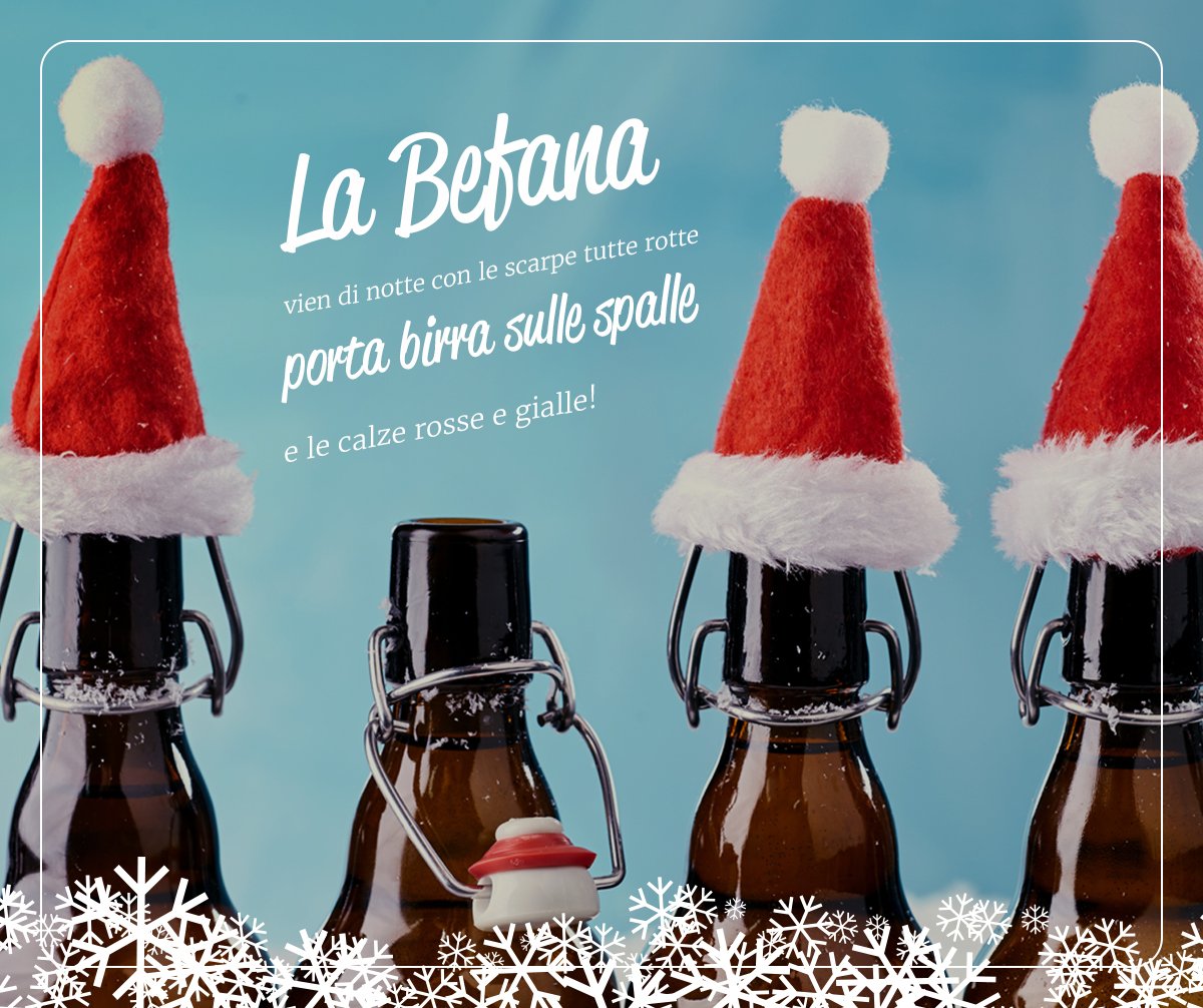 Per questa #Befana2017 fatti regalare una buona birra artigianale, oppure regalala tu, sei ancora in tempo! ➡ portalebirra.it 🍺