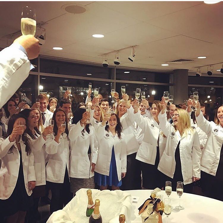 White Coat ceremony last night. Classes today. Congrats to <a href="/BryantPAProgram/">Bryant  PA Program</a> Class of 2019!