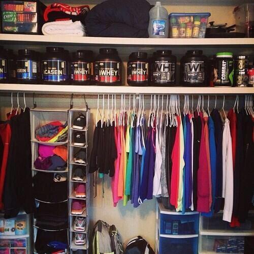 BestFlTNESSTips's tweet photo. My kind of closet https://t.co/gnjPMjTwoe
