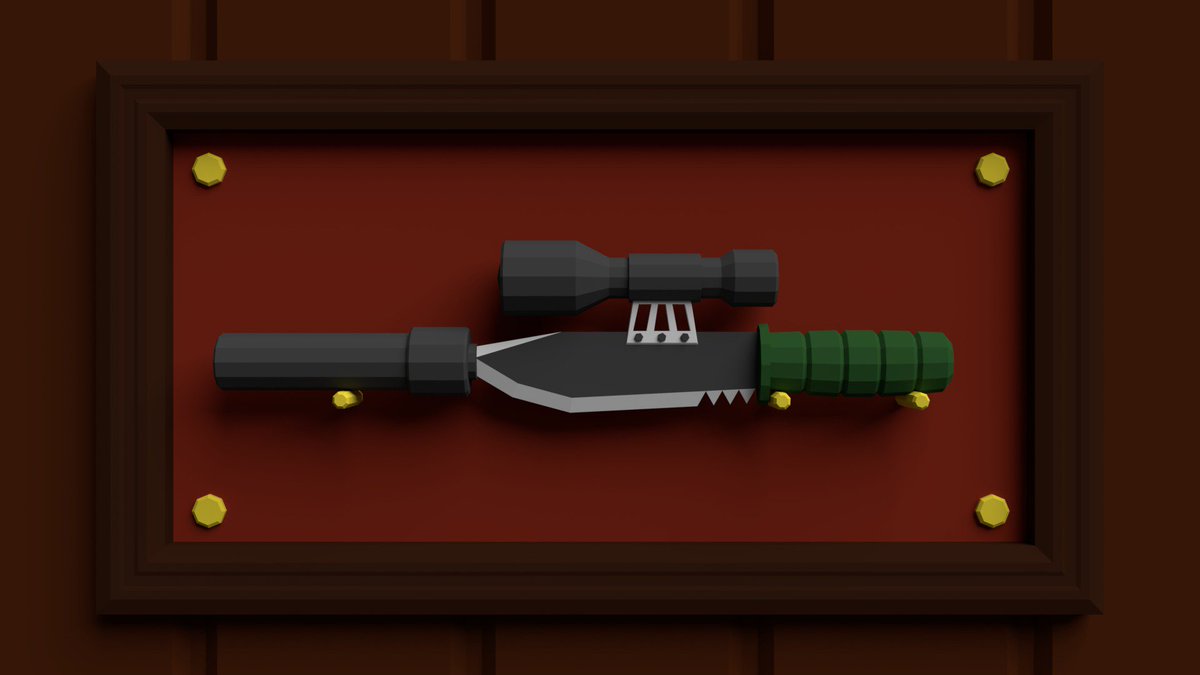 LogansLevel's tweet image. Tactical Combat Knife 

#lowpoly #gamedev #indiedev #3d #gameart