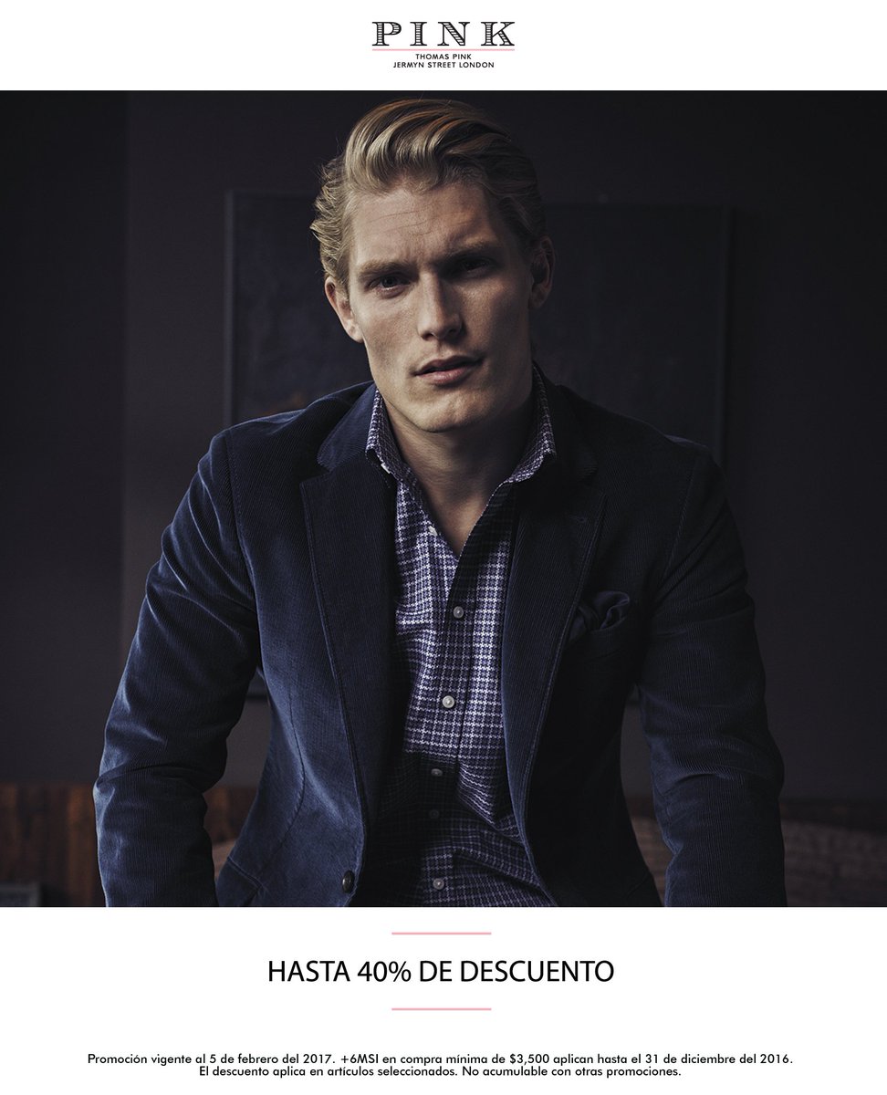 ¡HASTA 40% OFF! Disfruta de la mejor época con todo el estilo #ThomasPinkMx
*Pregunta por producto participante y restricciones en tienda.